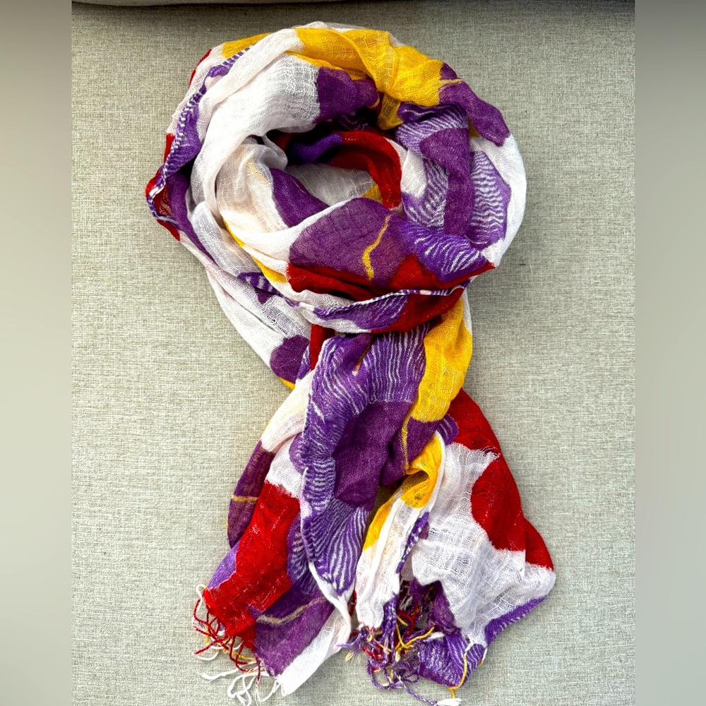 Scarf bright and colourful